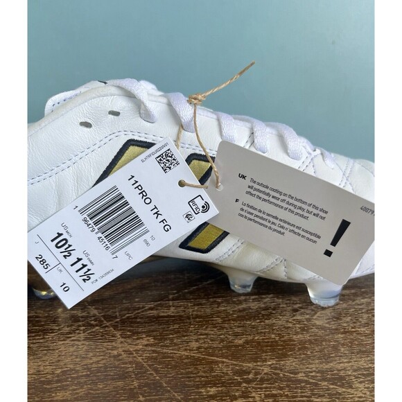 Adidas 11PRO FG TK Toni Kroos White/Gold Soccer Cleats Men's Size 10.5 JH6410 - Picture 12 of 14